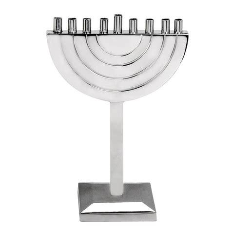 heavy stainless steel menorah in box|Stainless Steel Hanukkah Menorahs 2024, Jewish Menorahs for .